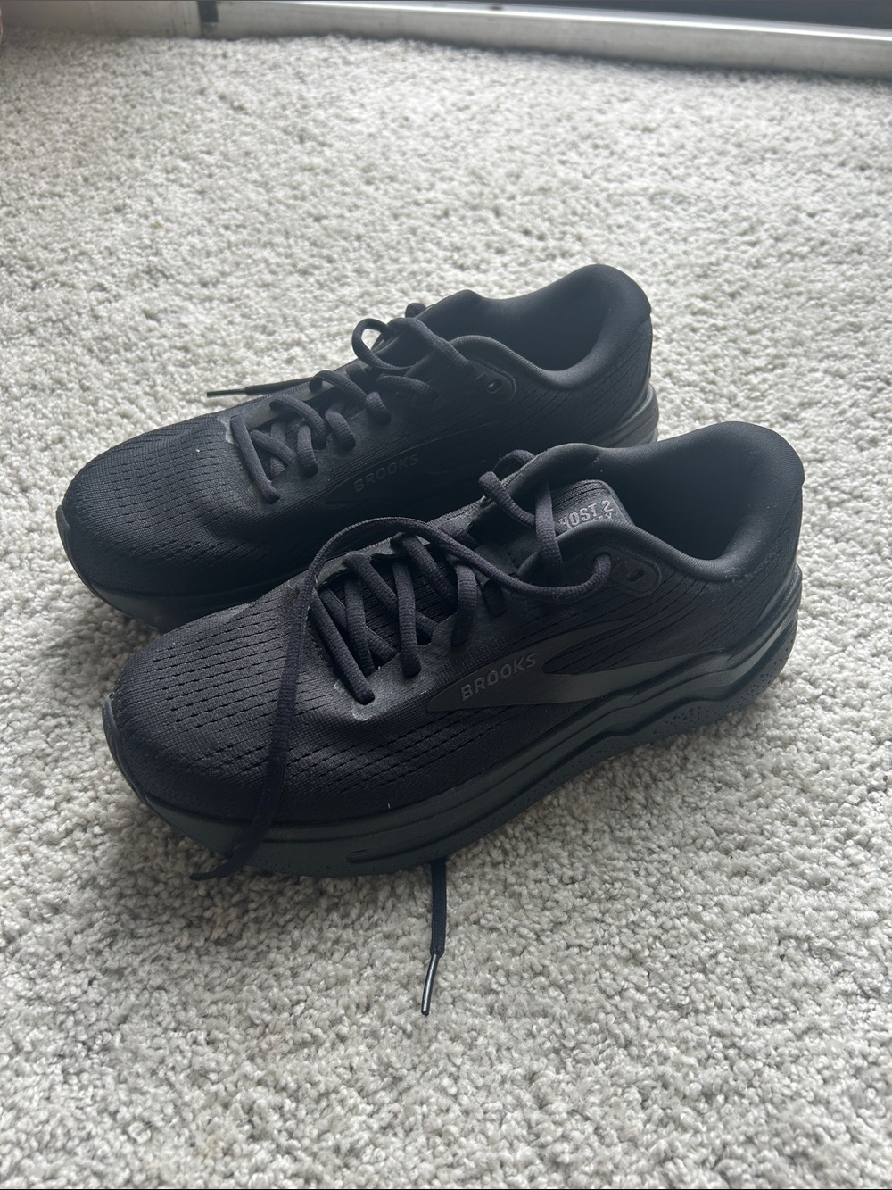 Brooks Ghost 2 Max Black Athletic Running Shoes